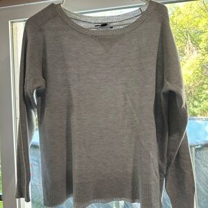 American Eagle Outfitters Light Gray Knit Sweater